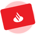 Logo Santander integrado ao Visor por Open Finance
