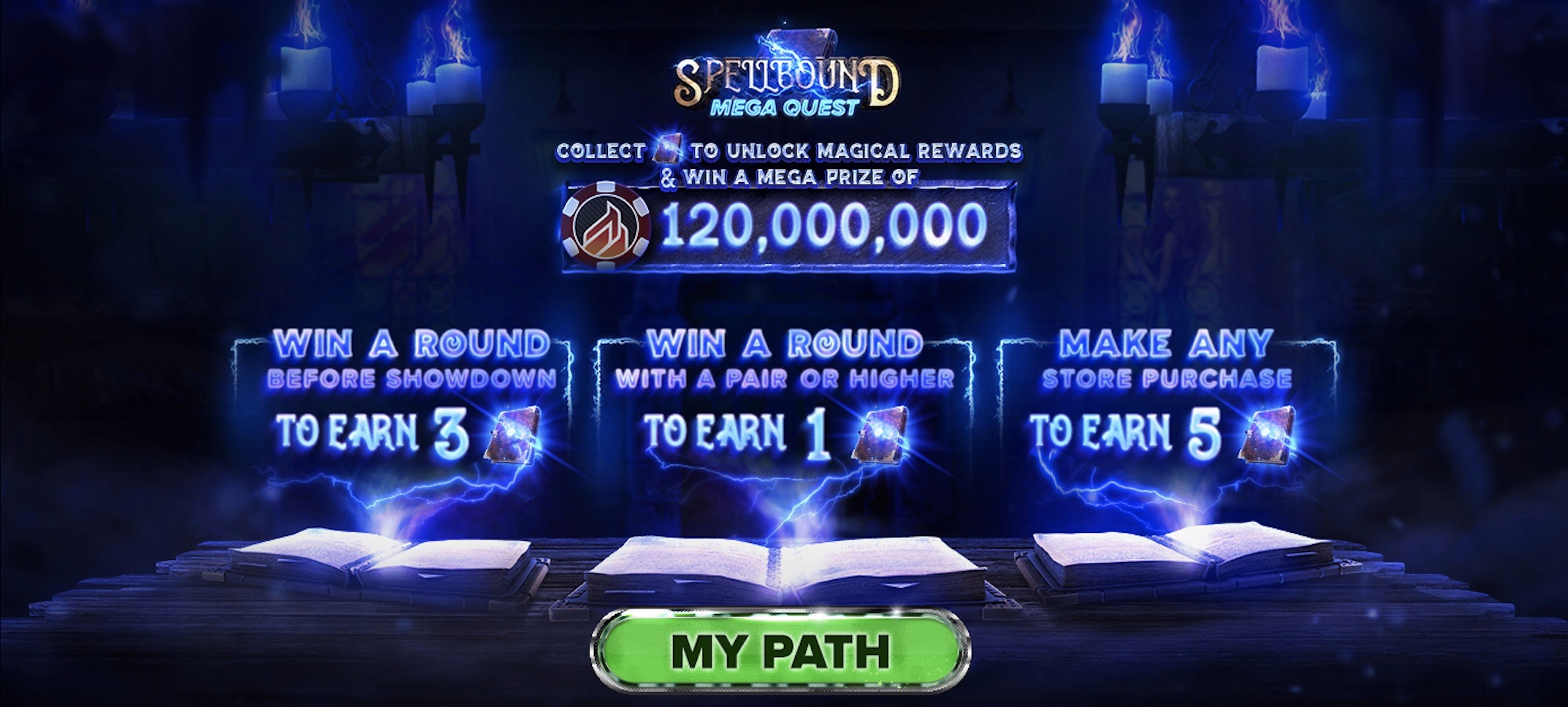 Spellbound progression event and experience in the theme of magic.