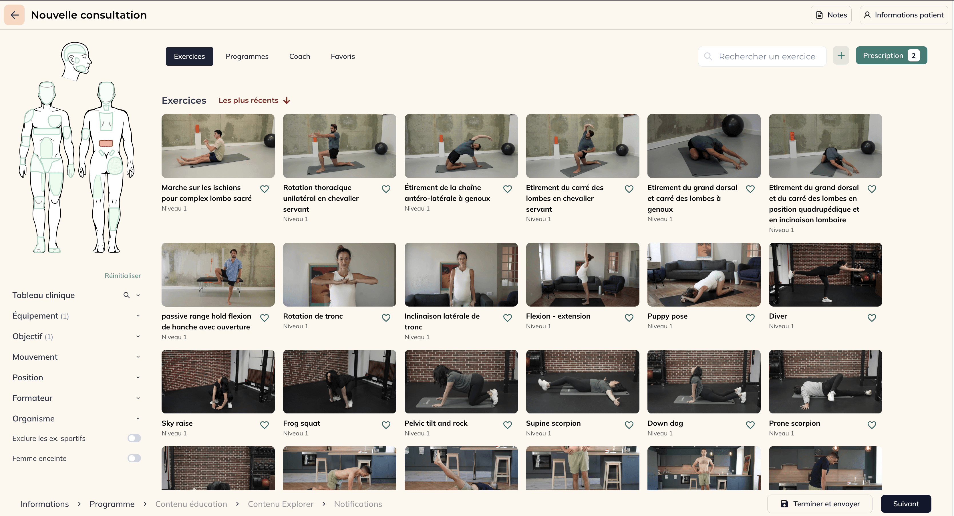 exercices bibliothèque