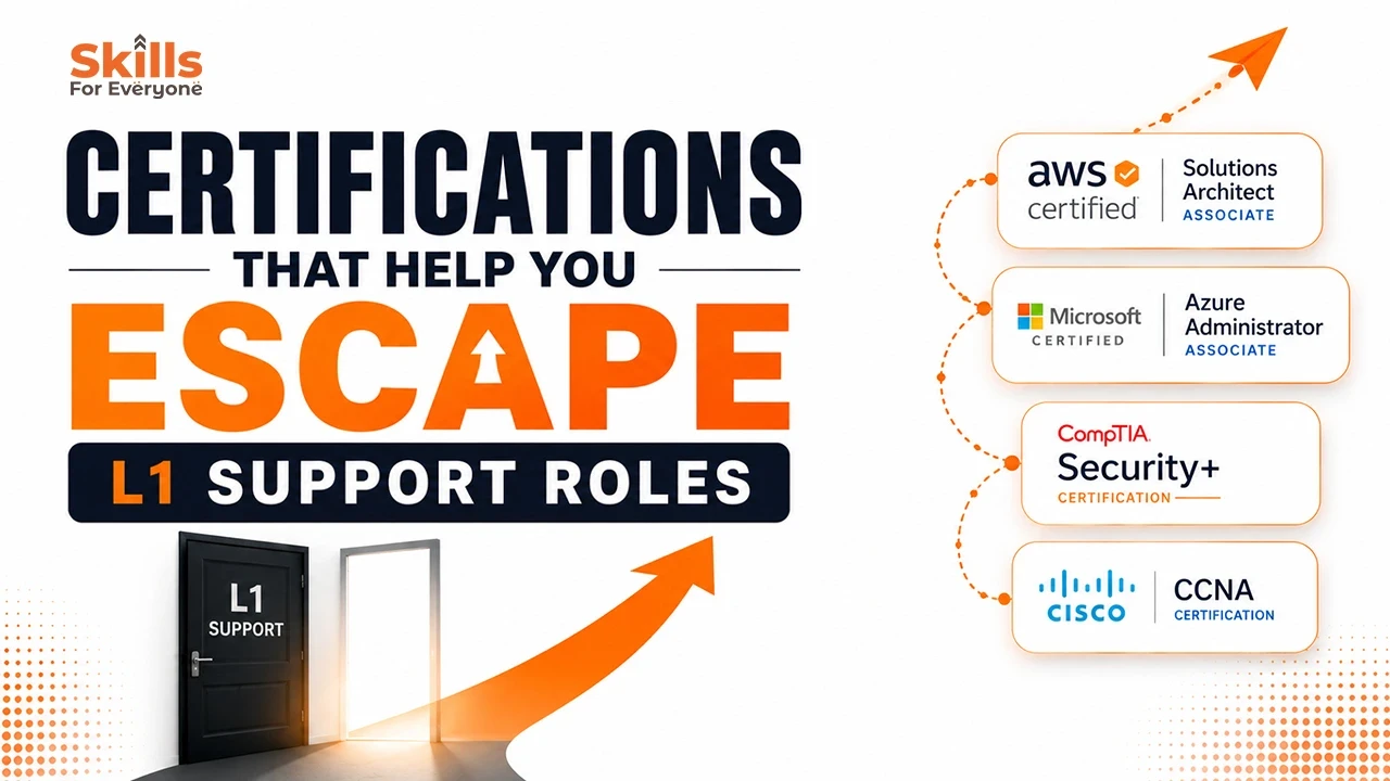 Certifications That Help You Escape L1 Support Roles