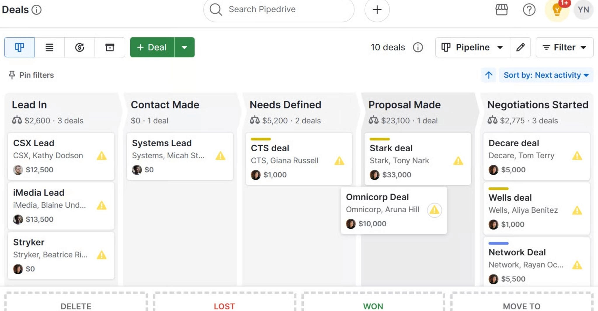 Pipedrive - Best CRMs for Professional Services Firms