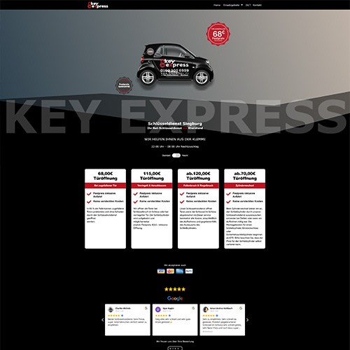 Keyxpress web sitesine ait kısa bir resim.