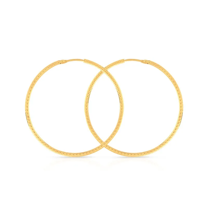 Créoles en or jaune 750