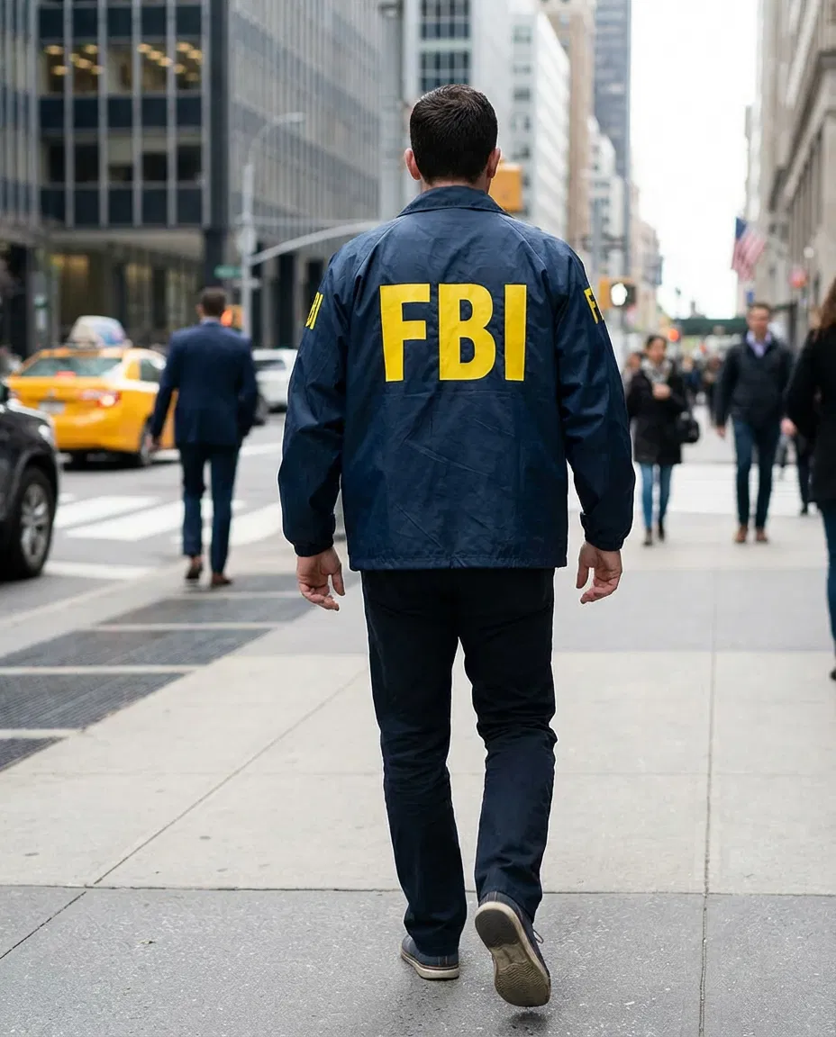 FBI agent walking