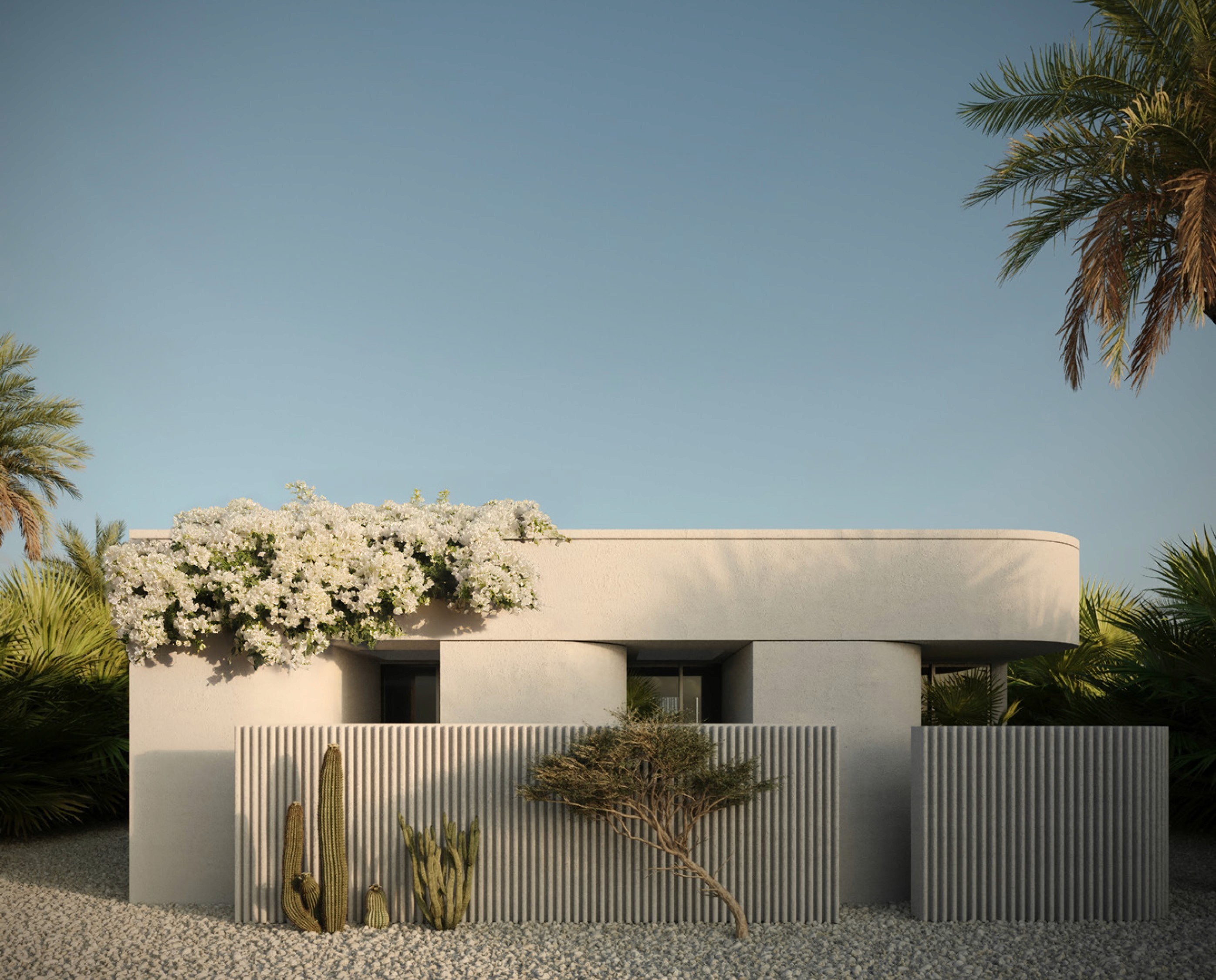 modern house with big windows