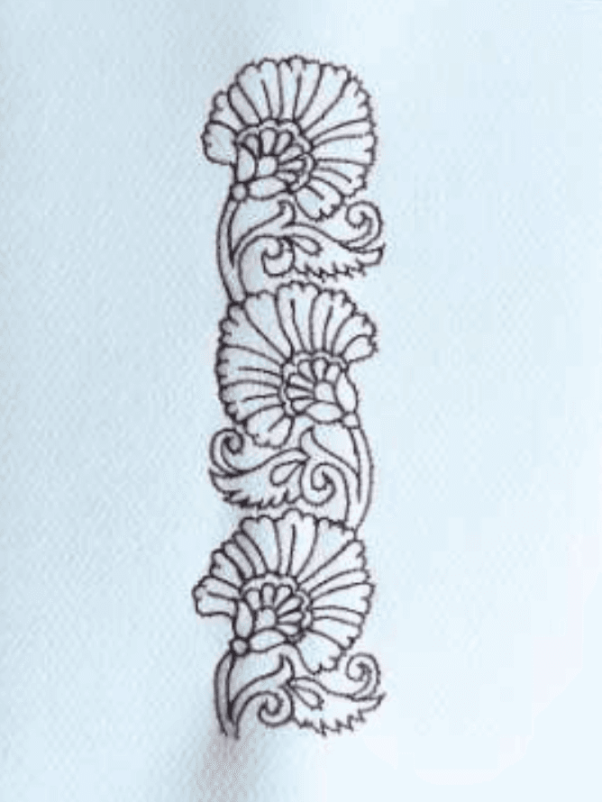 herd of sheep on road painting