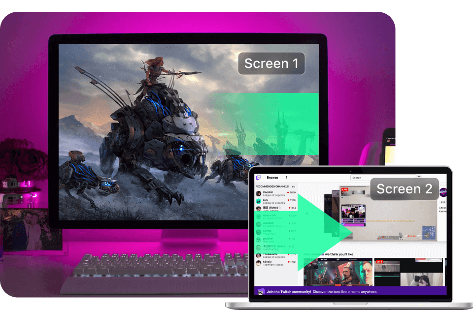 DeskIn remote game solution