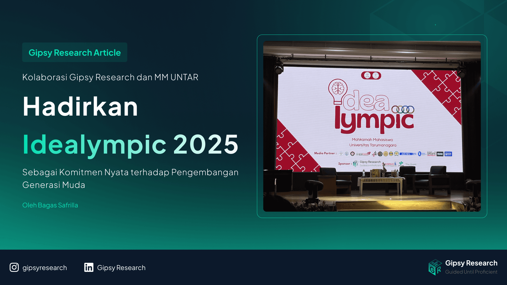 Kolaborasi Gipsy Research dan MM UNTAR Hadirkan Idealympic 2025