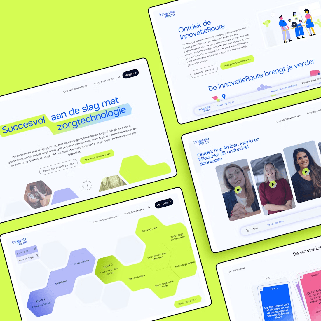 schermen van de innovatieroute