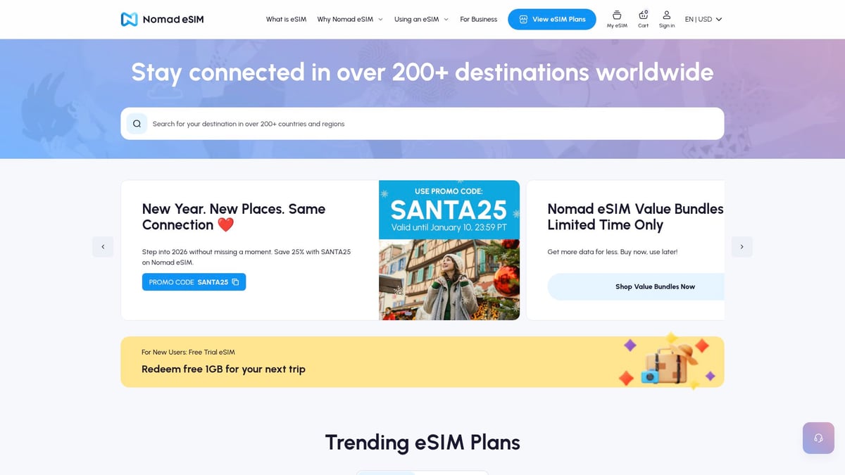 Top 7 Best eSIM in USA for 2026: Ultimate Comparison - Nomad