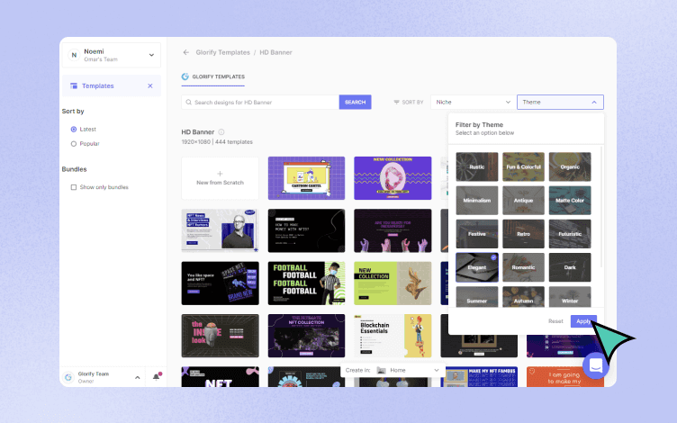 Glorify niche or theme