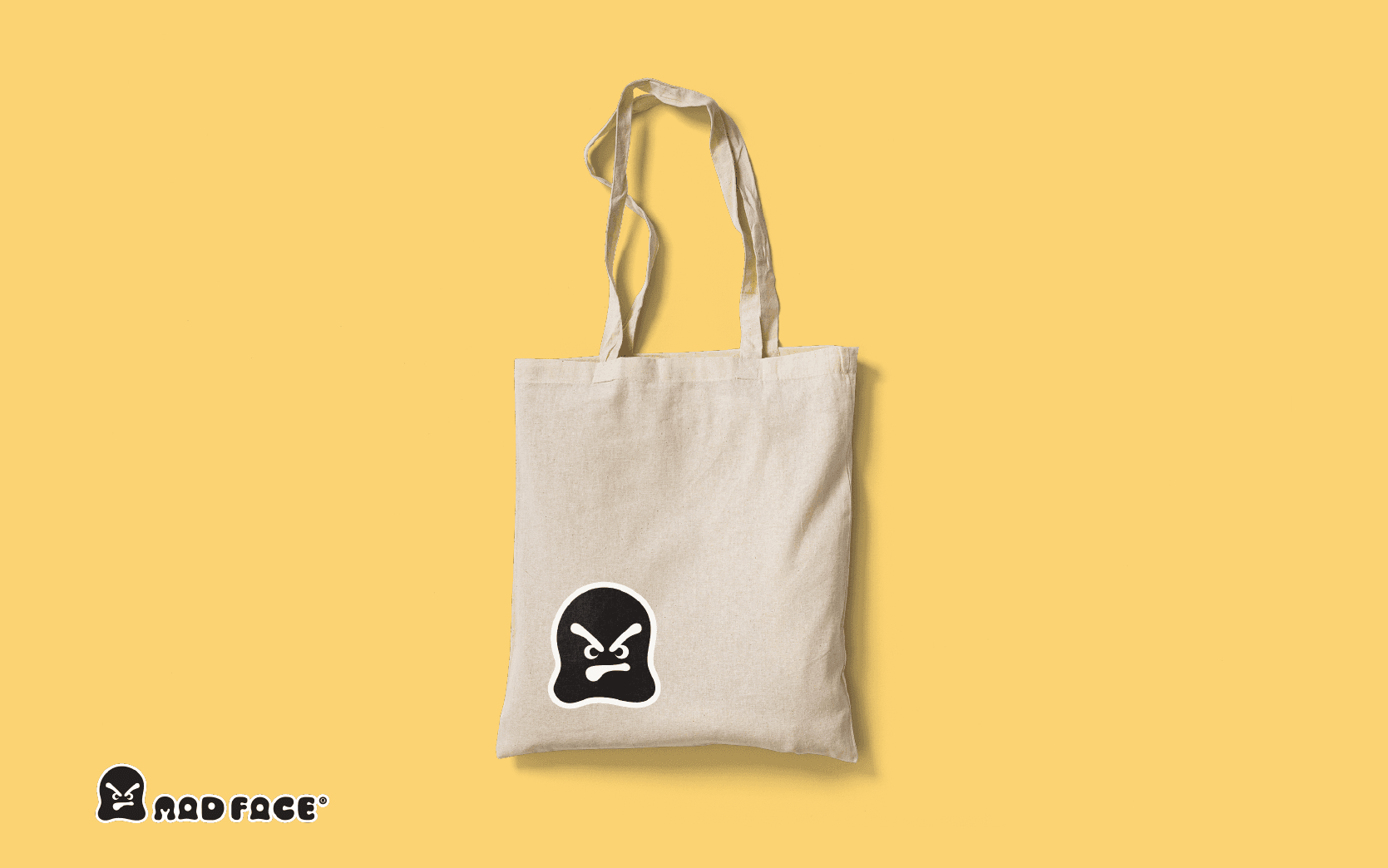 Mad Face Tote Bag Design