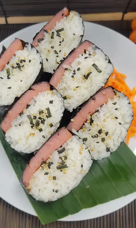 Classic Hawaiian Spam Musubi — the perfect island-style snack at Buddha Bruddah