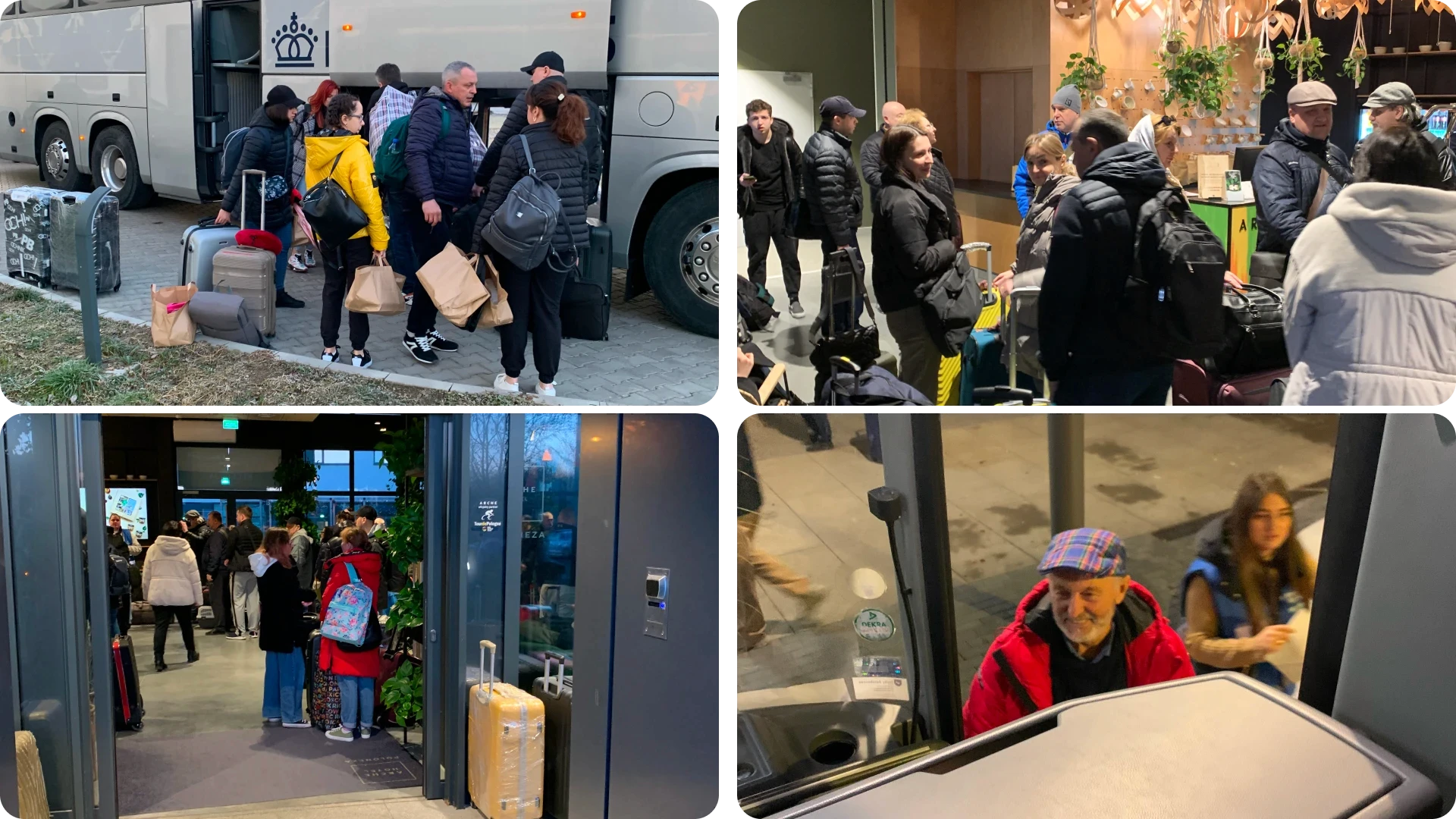 Autobus odjeżdzając.