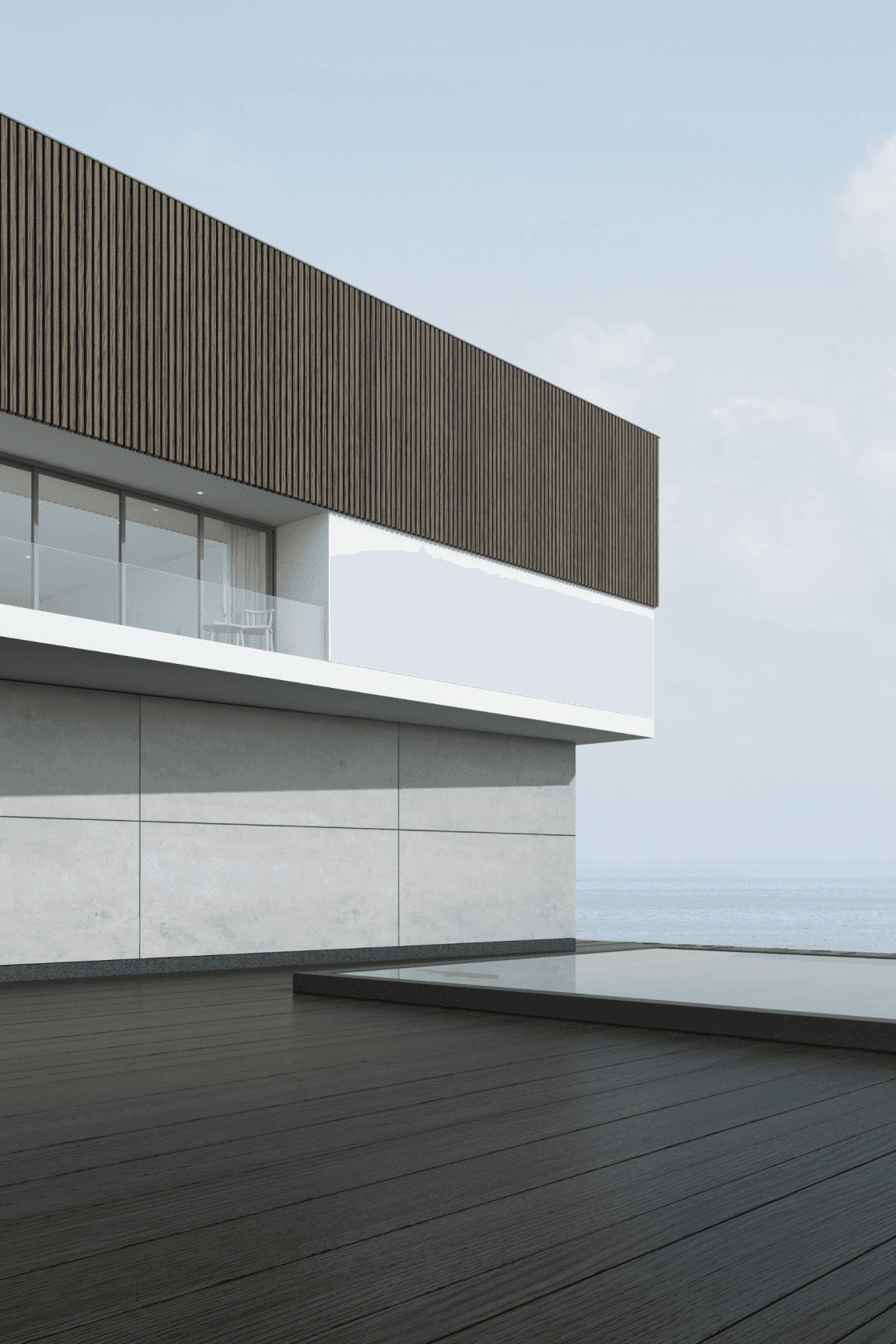 modern home facade