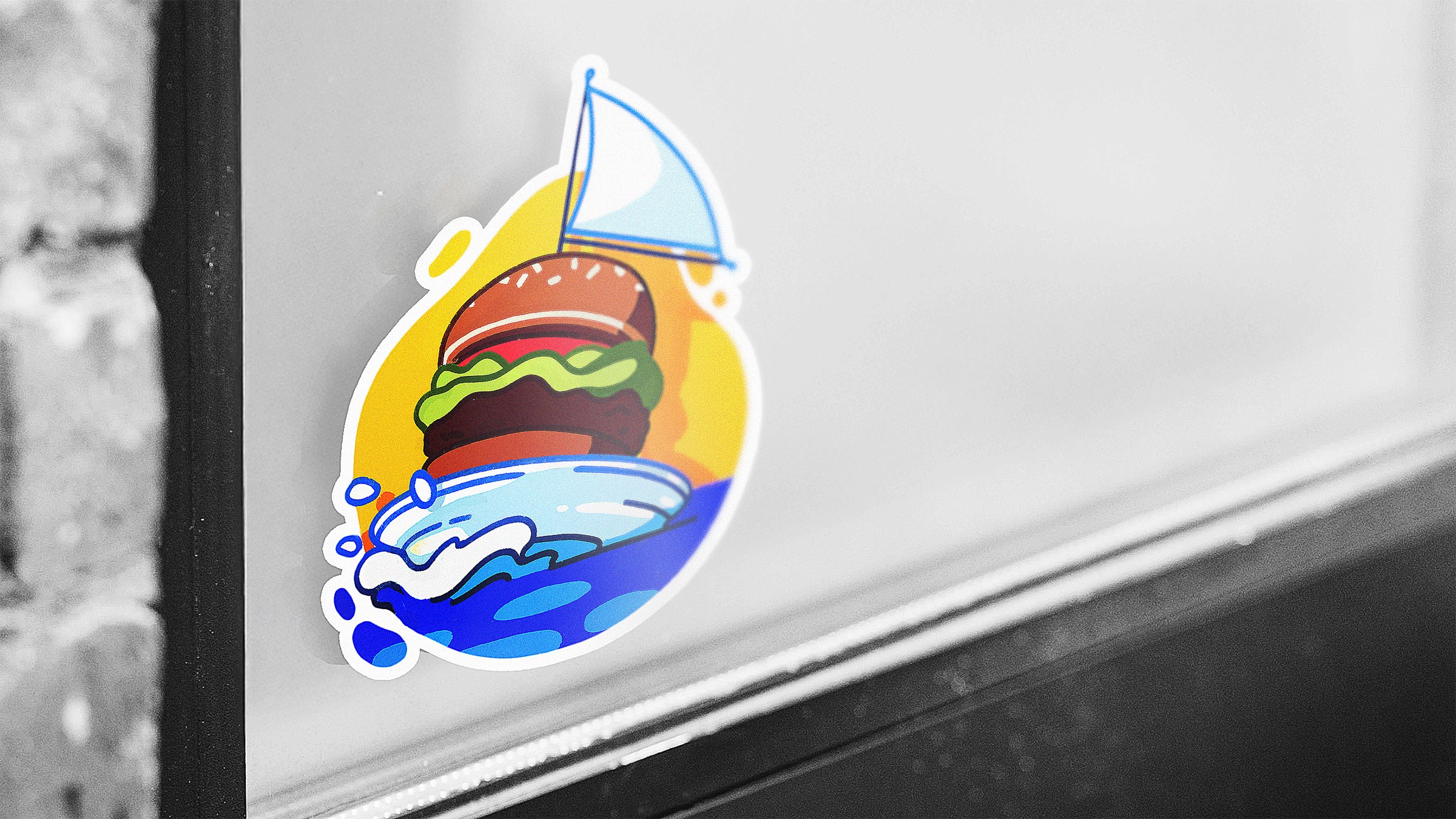 Modern home office setup with a monitor, ergonomic chair, keyboard, and indoor plants near a window with blinds.