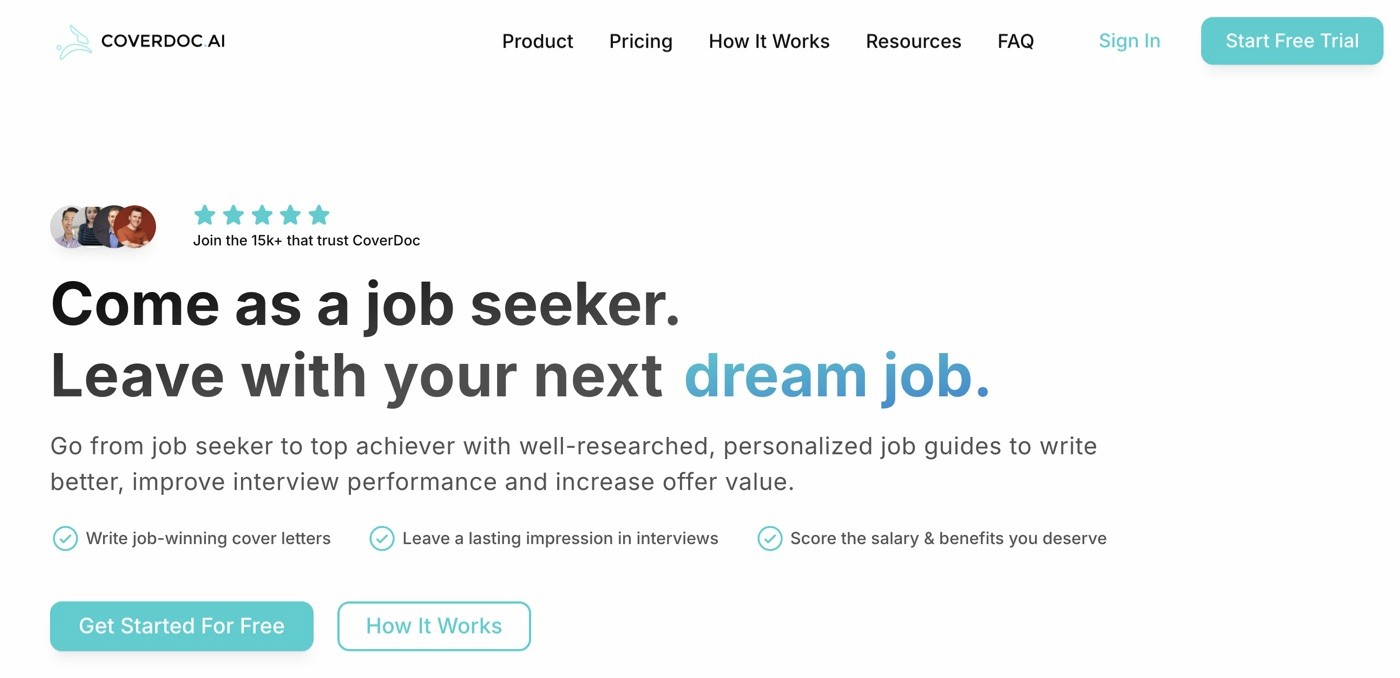 CoverDoc.ai website