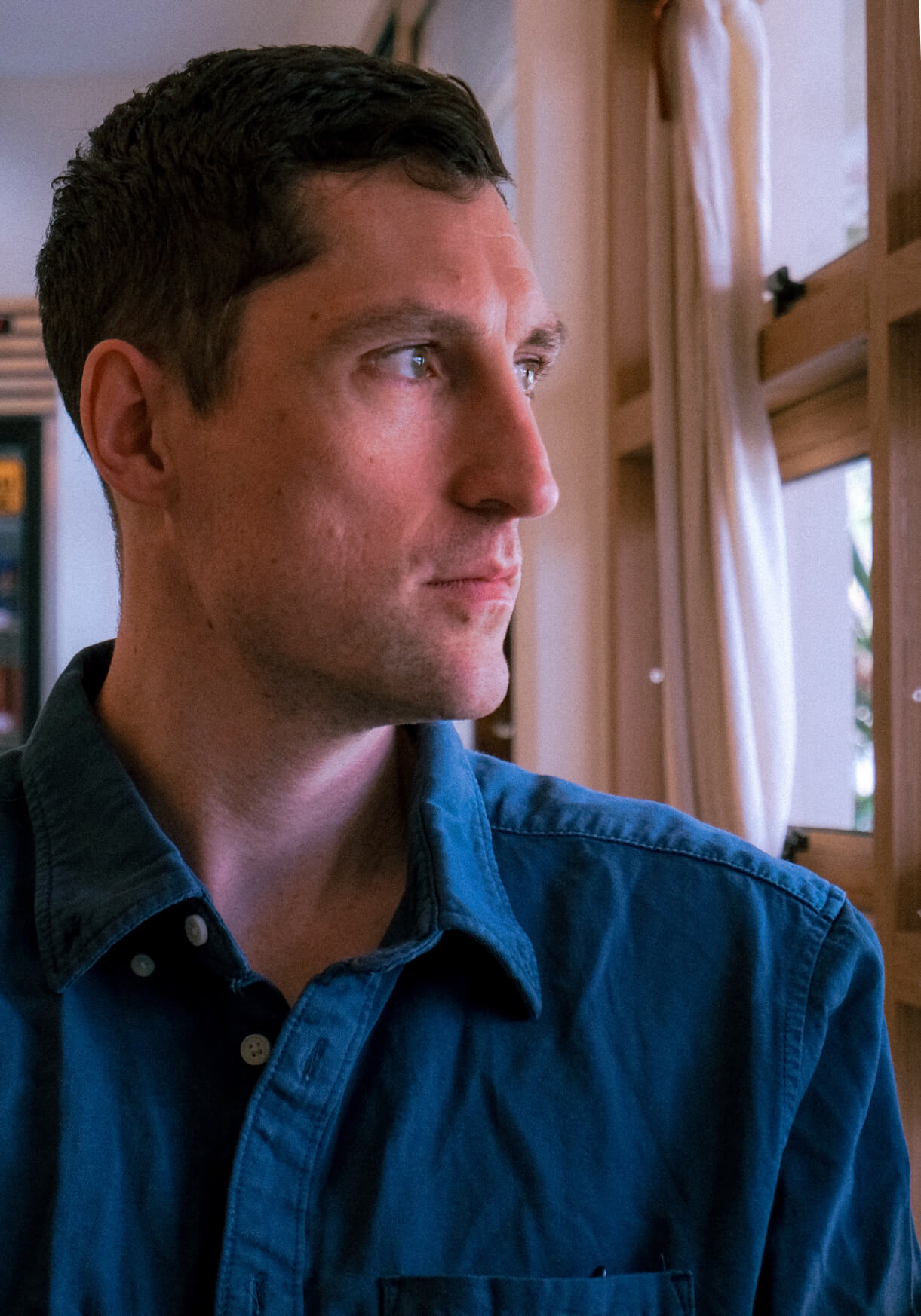 Concetrated triathlete grayscale