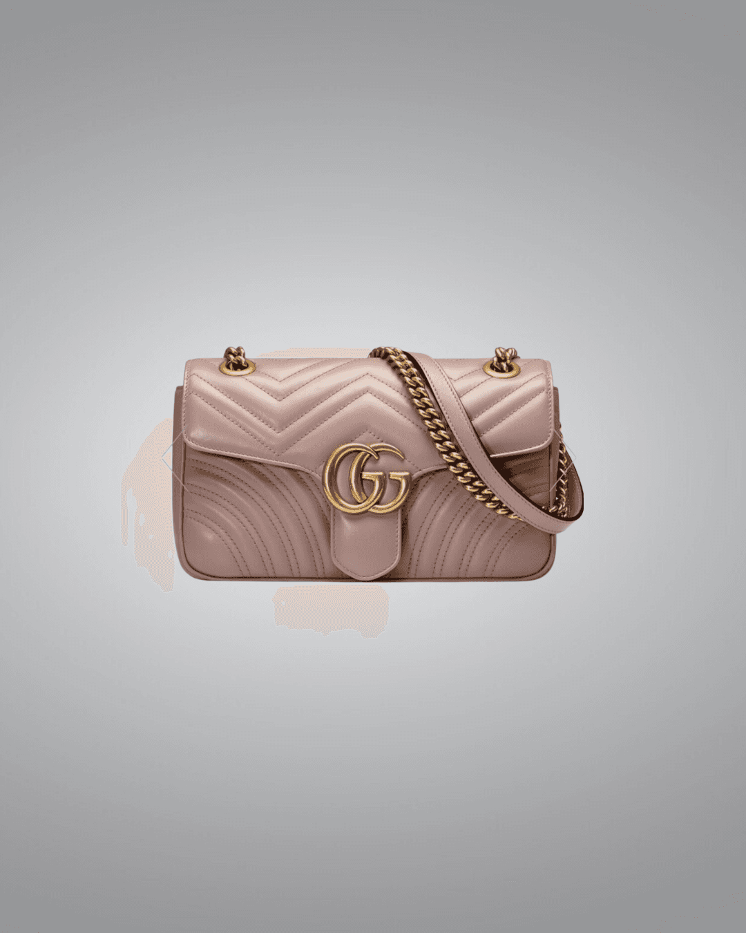 Gucci Marmont Small Shoulder Bag in Dusty Pink