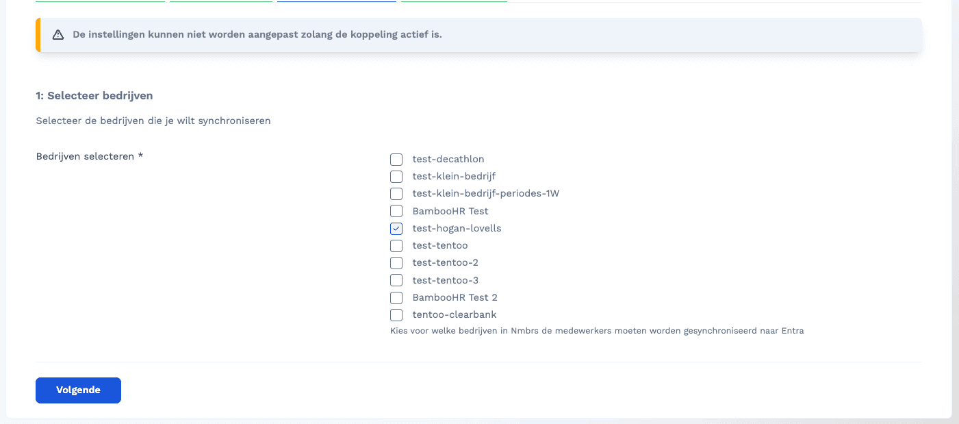 Joinly installation wizard for entering Workday connection details