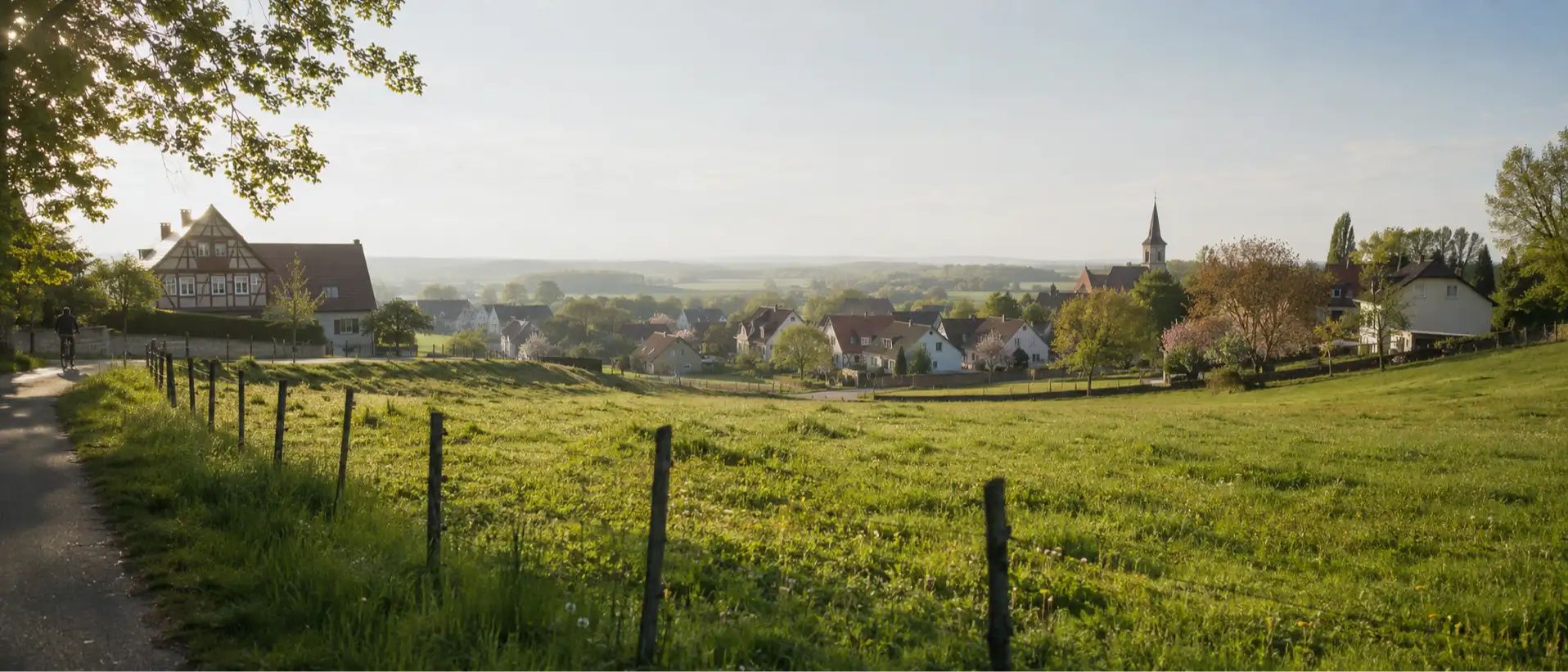 Fränkisches Umland des Landkreises Fürth mit Rangau-Region, Symbolbild für stabilen Pflegemarkt