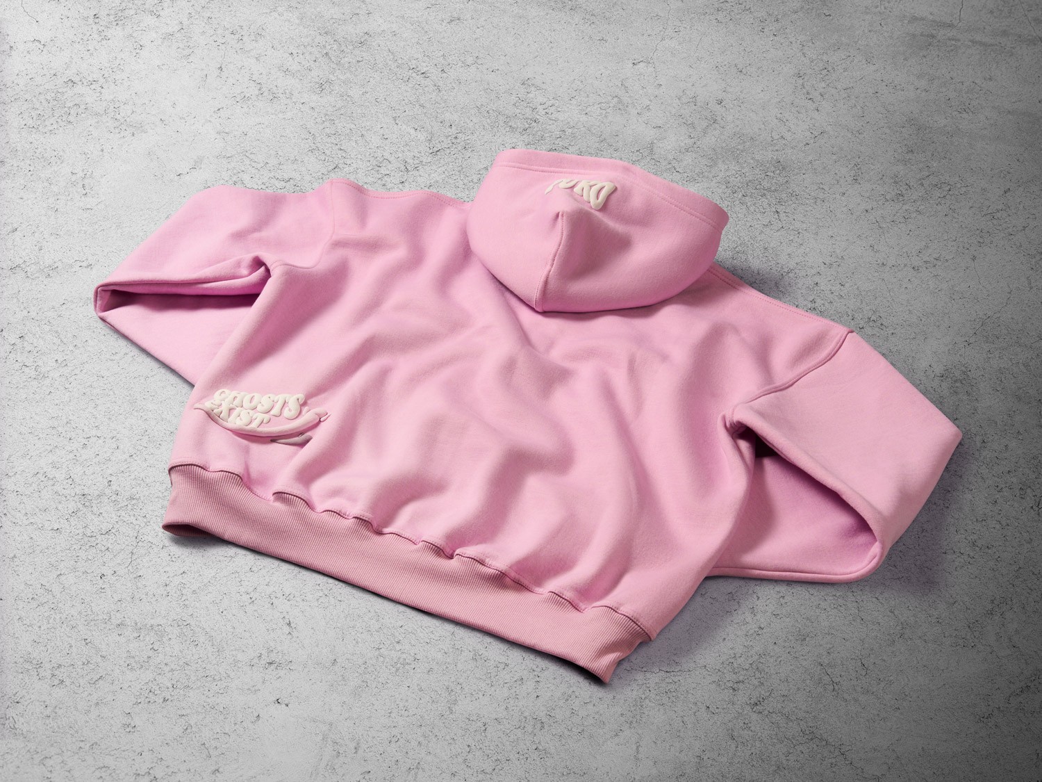 Tuko Clothing pink Dandadan inspired hoodie photographer by Matthew Brown (London product photographer).