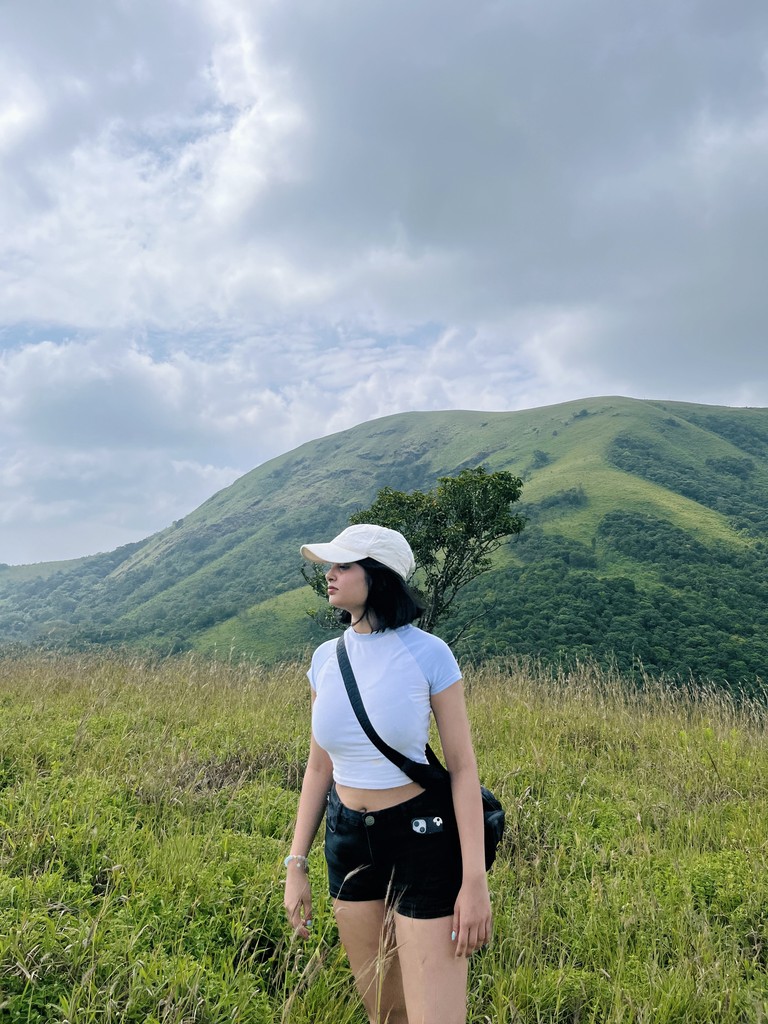 image of a woman hiking