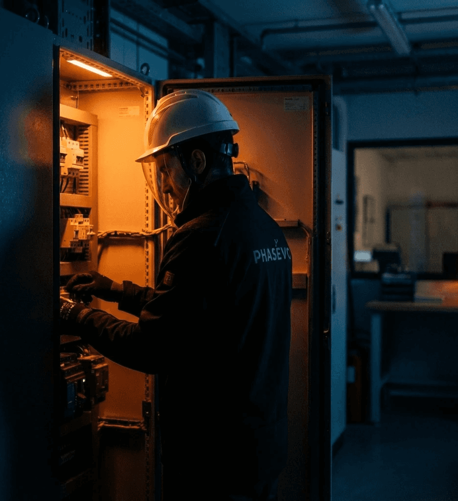 Expert Phasévo en audit d'armoire électrique et cellules haute tension — diagnostic indépendant installation HTA, Hauts-de-France et Île-de-France