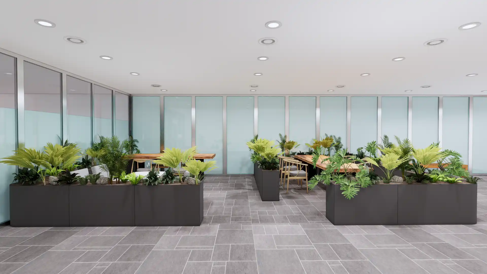 서울시청에 조성될 에코피플의 실내조경 시안