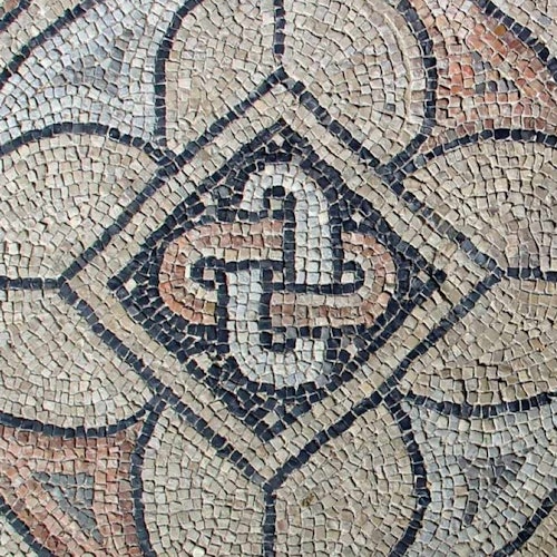 The mosaics on the floors of the domus