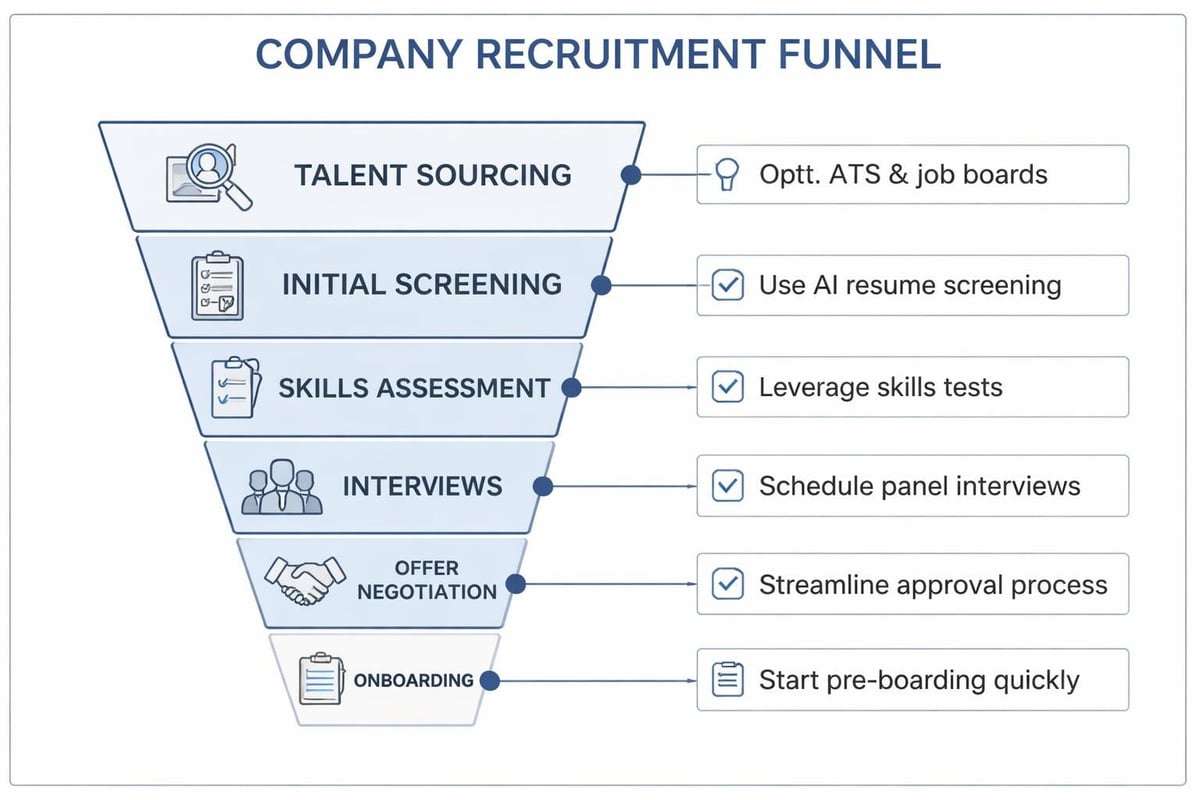 Recruitment pipeline stages