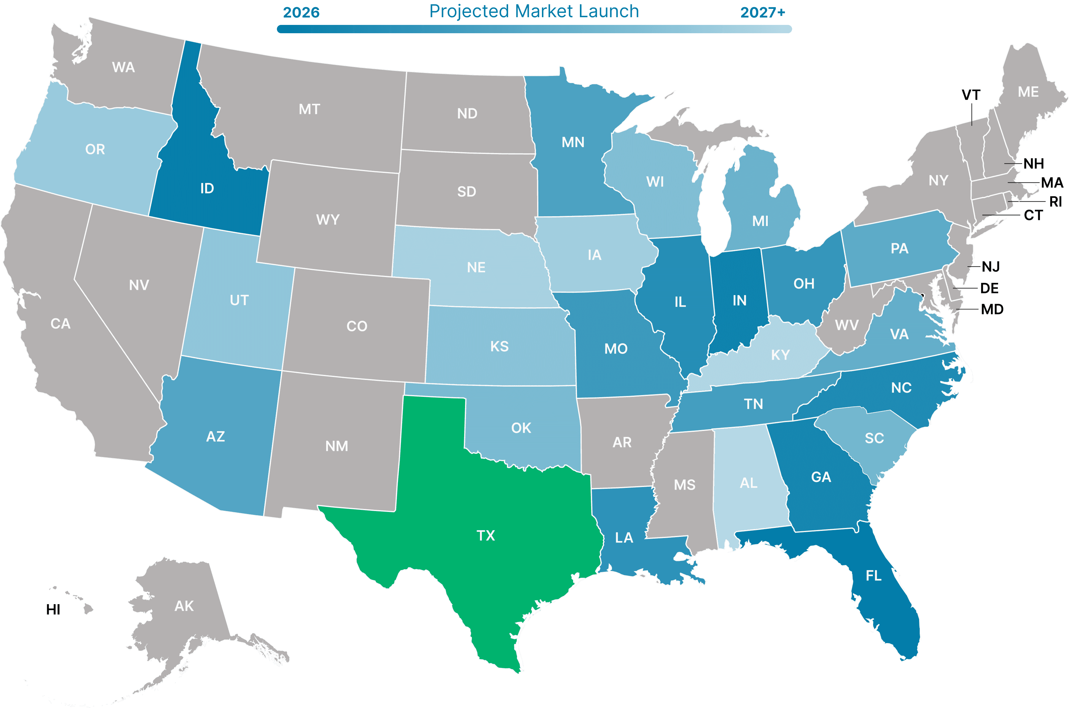 Market expansion map