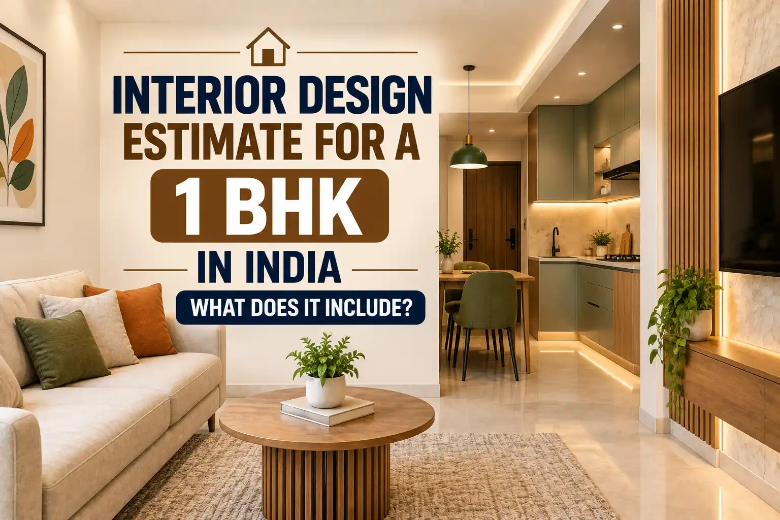 Interior Design Estimate for a 1 BHK in India: What Does It Include?