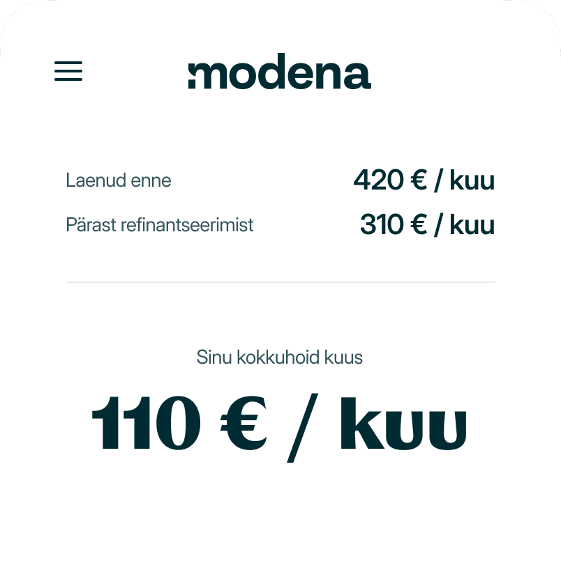 Raha, mis liigub sinu rütmis.