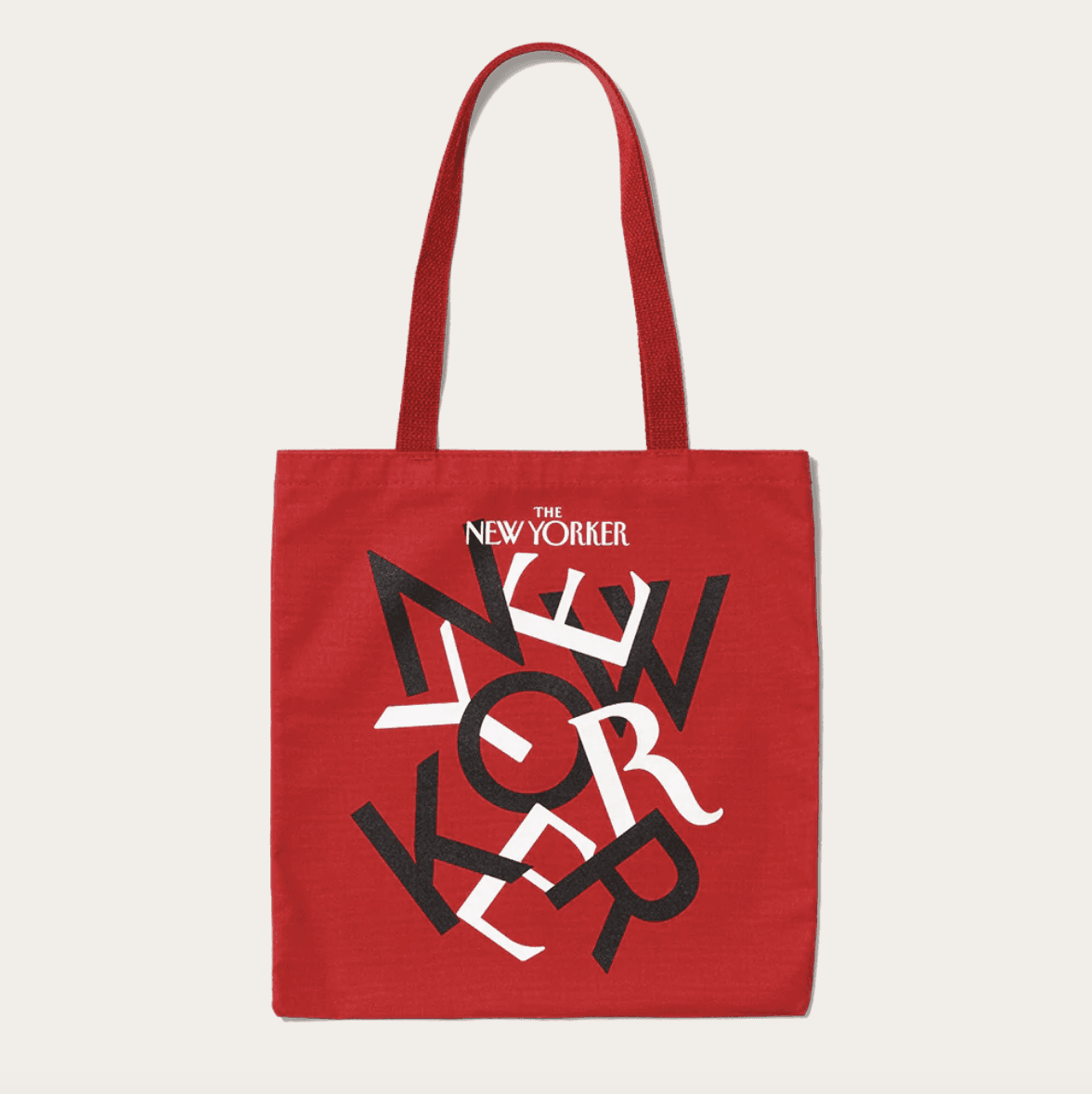 red tote bag