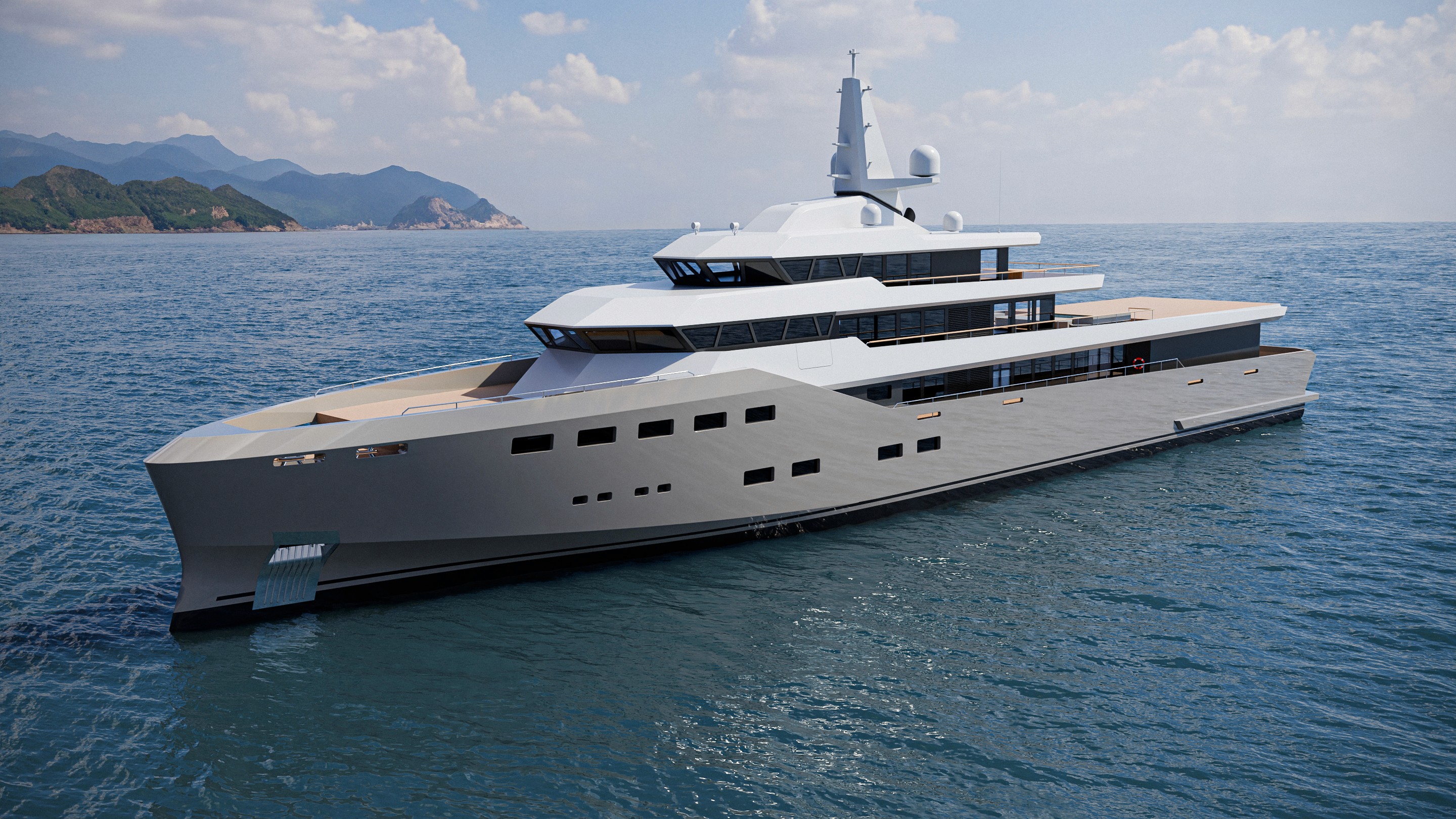 Boat 3D exterior visualization