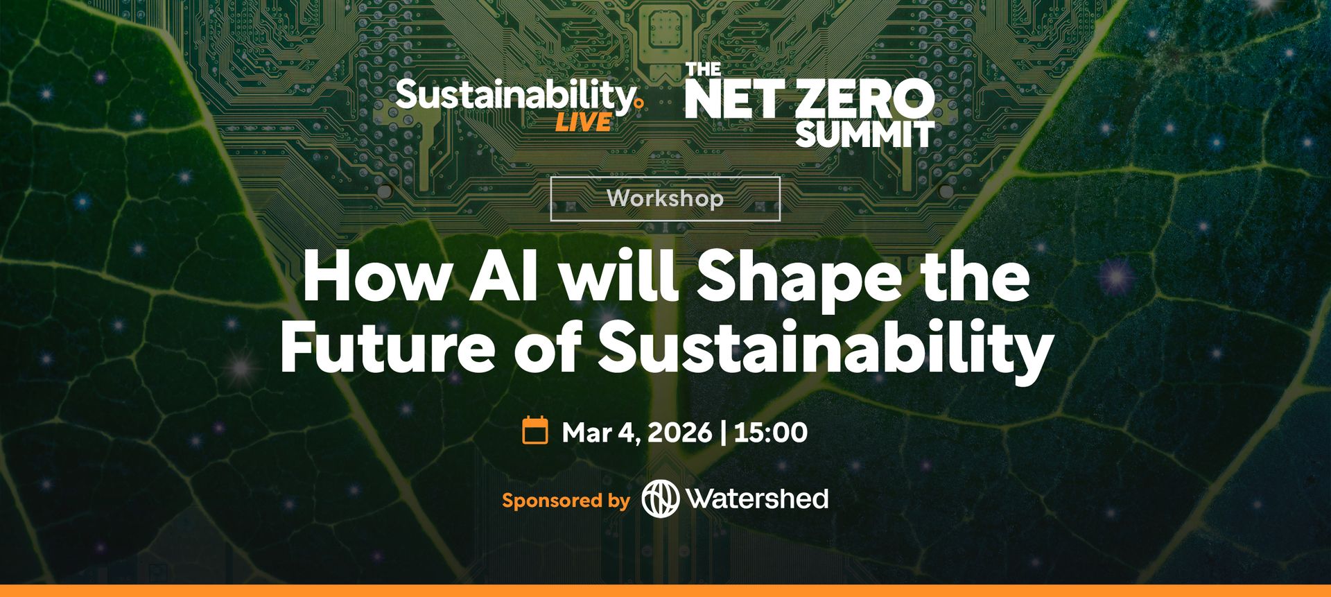 Watershed to Lead AI & Sustainability Workshop at Net Zero Summit 2026