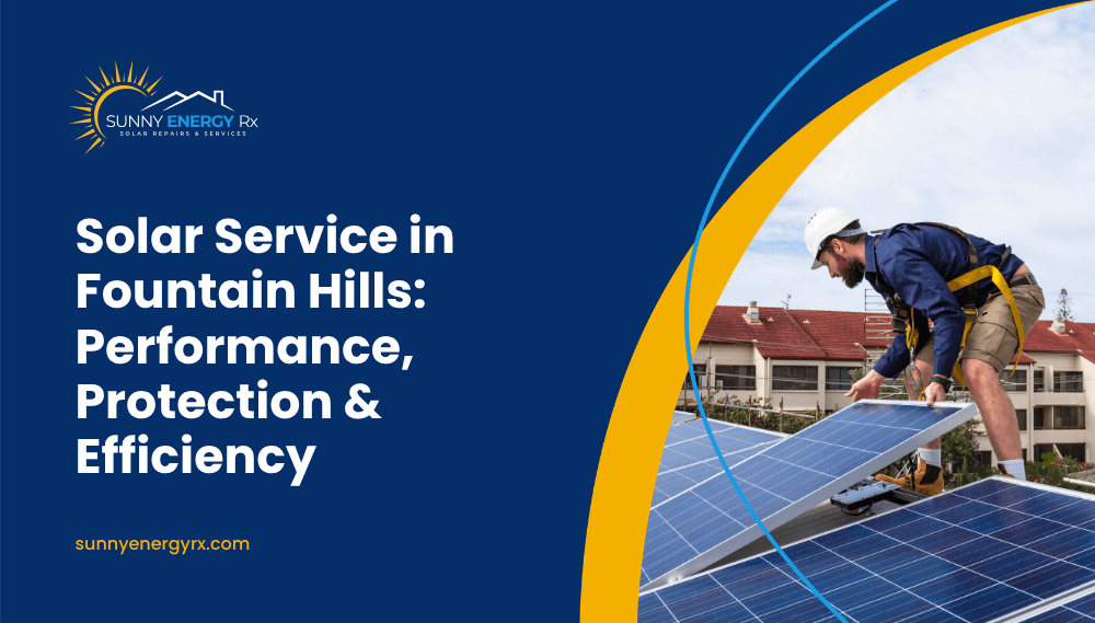 Solar Service in Fountain Hills: Performance, Protection & Efficiency