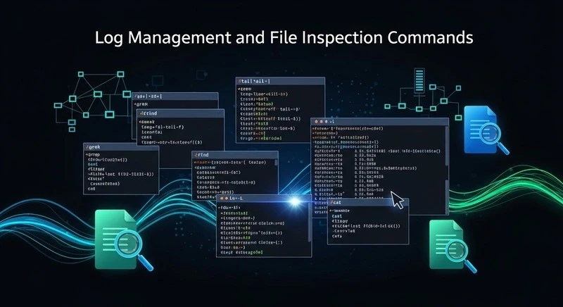 Log Management and File Inspection Commands