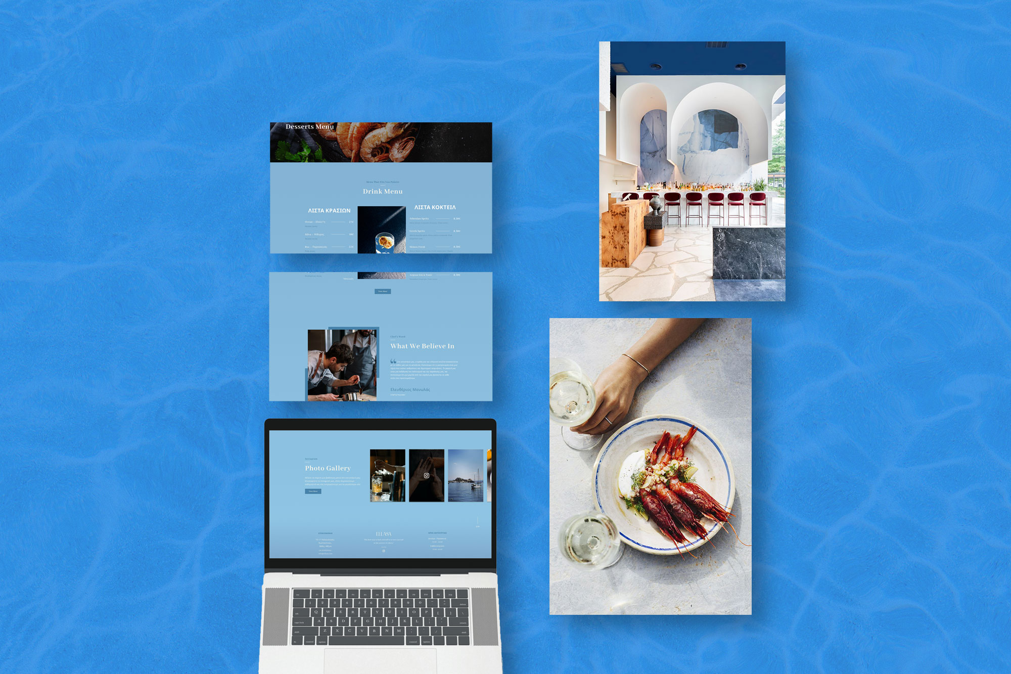 A mockup of screenshot for an app