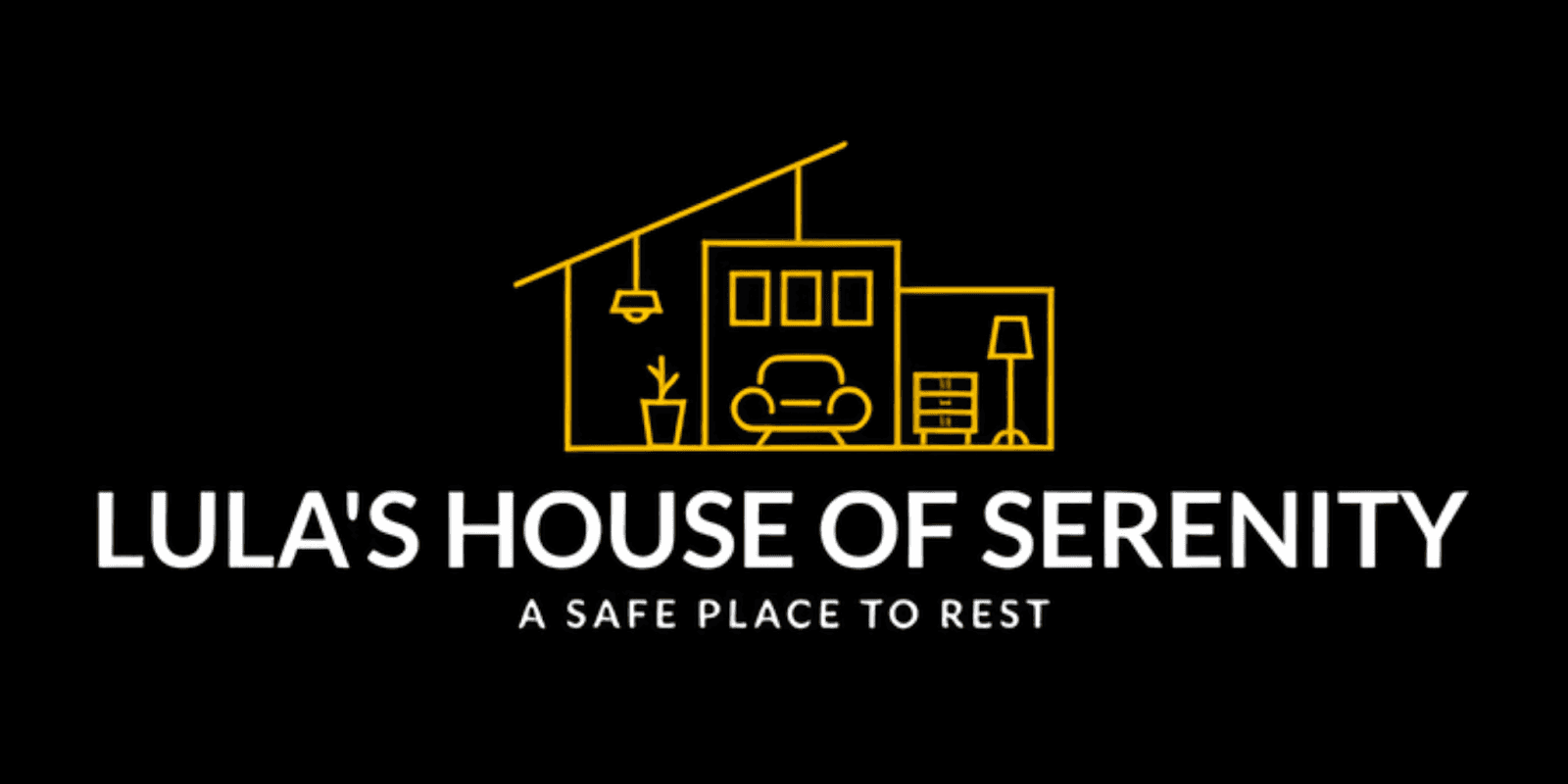 "Logo of Lula’s House of Serenity, representing a safe place for recovery, renewal, and transformation, supporting individuals through addiction recovery."