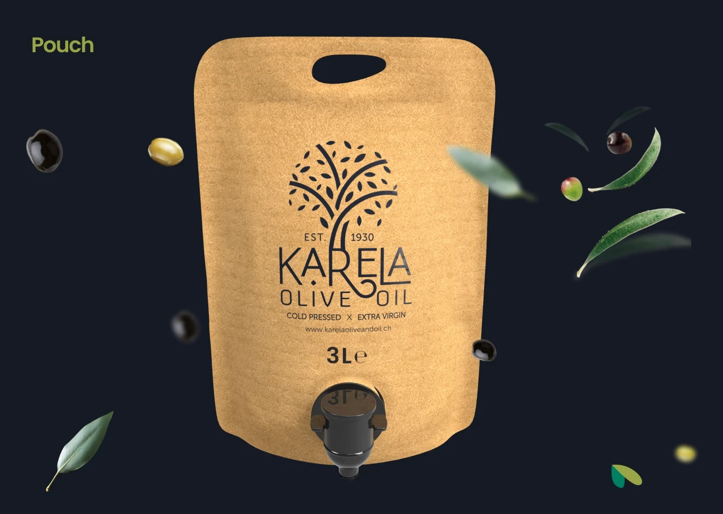 Karela Olive Oil Logo & Branding