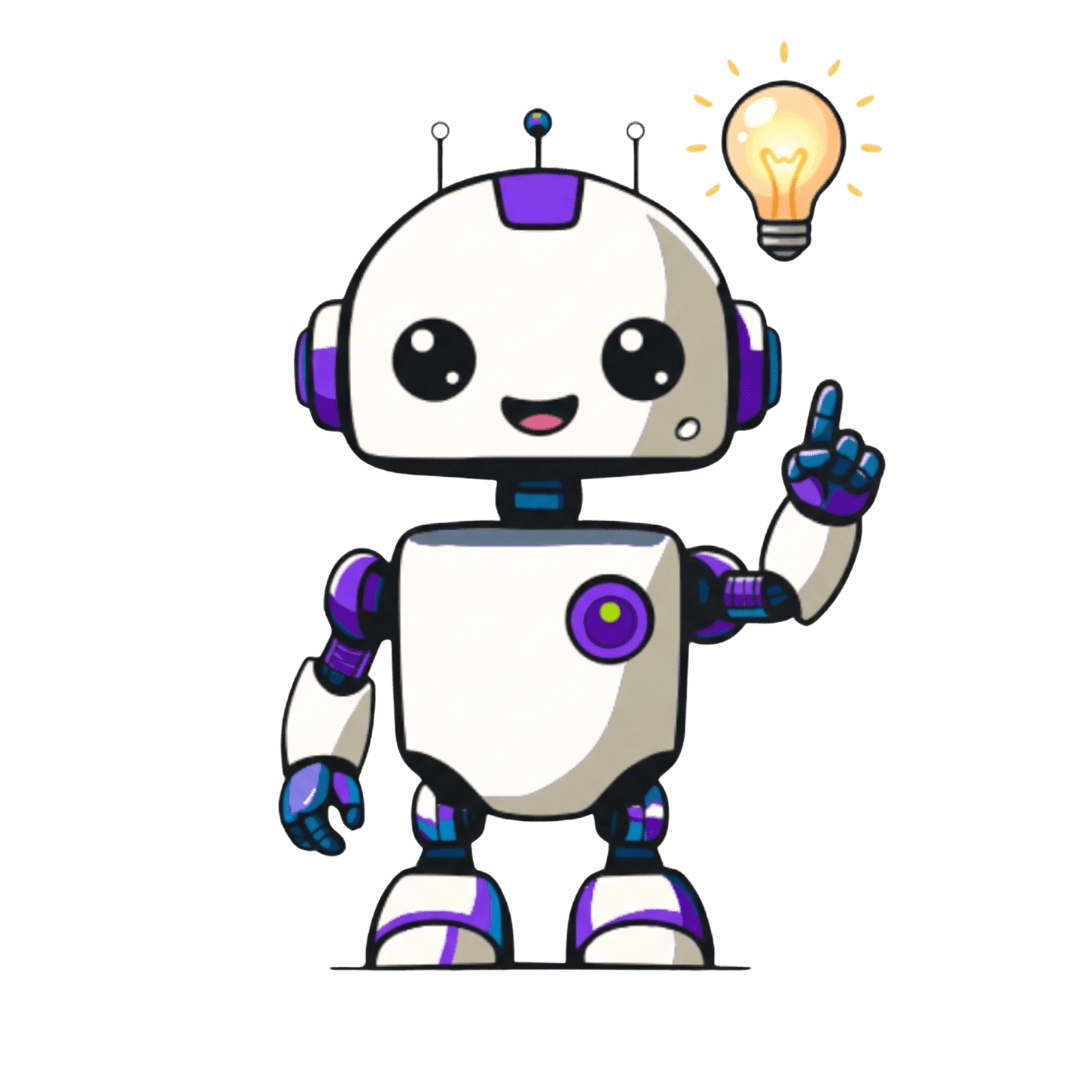 Robô Jiffy tendo uma idéia - JIFFY