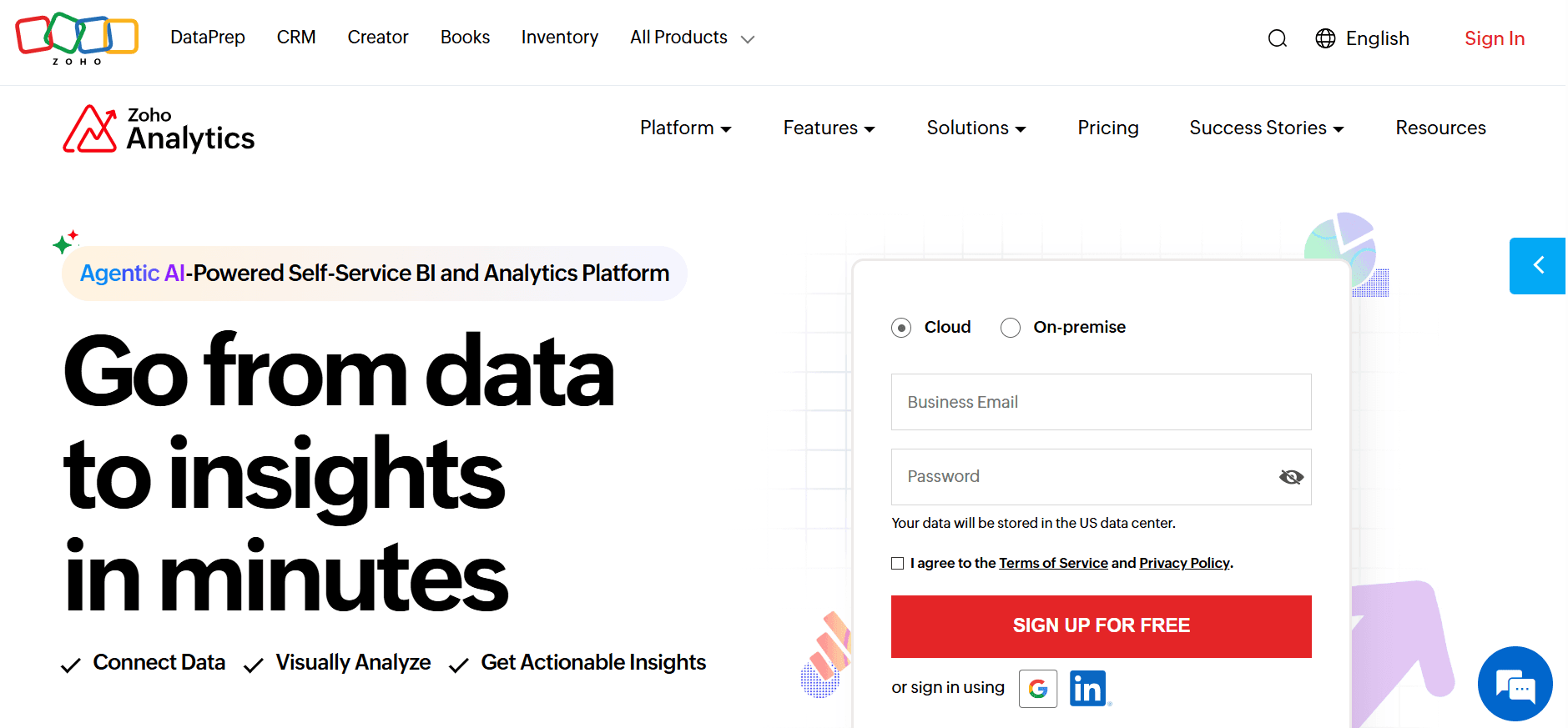zoho analytics - Performance Reporting Tools