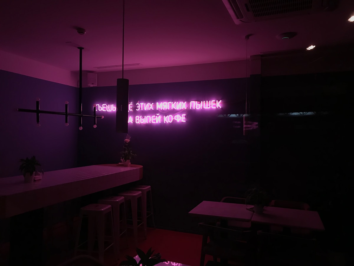 BAR SON cinematic bar interior with modern lighting design in Ben Nghe, Saigon