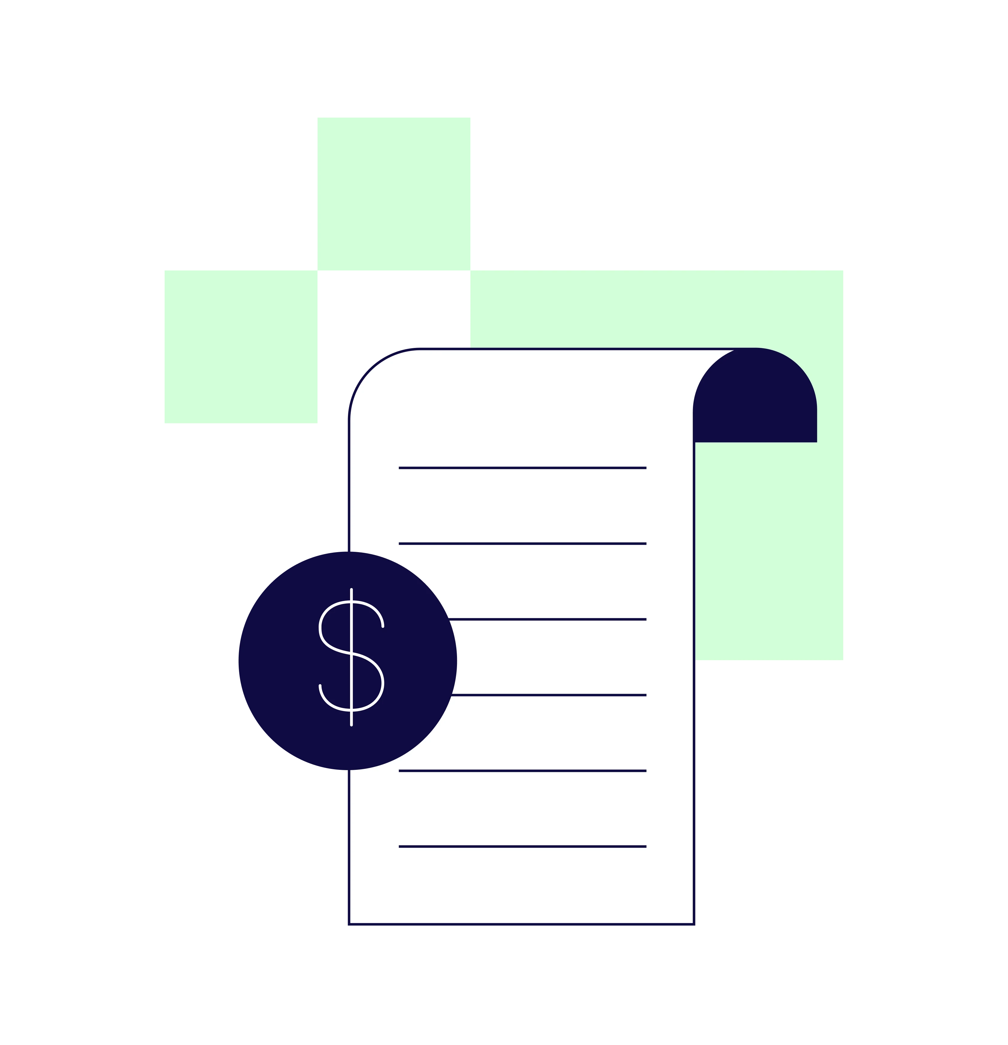 Icono de factura con moneda, simbolizando el pago transparente y eficiente de servicios de parqueo.