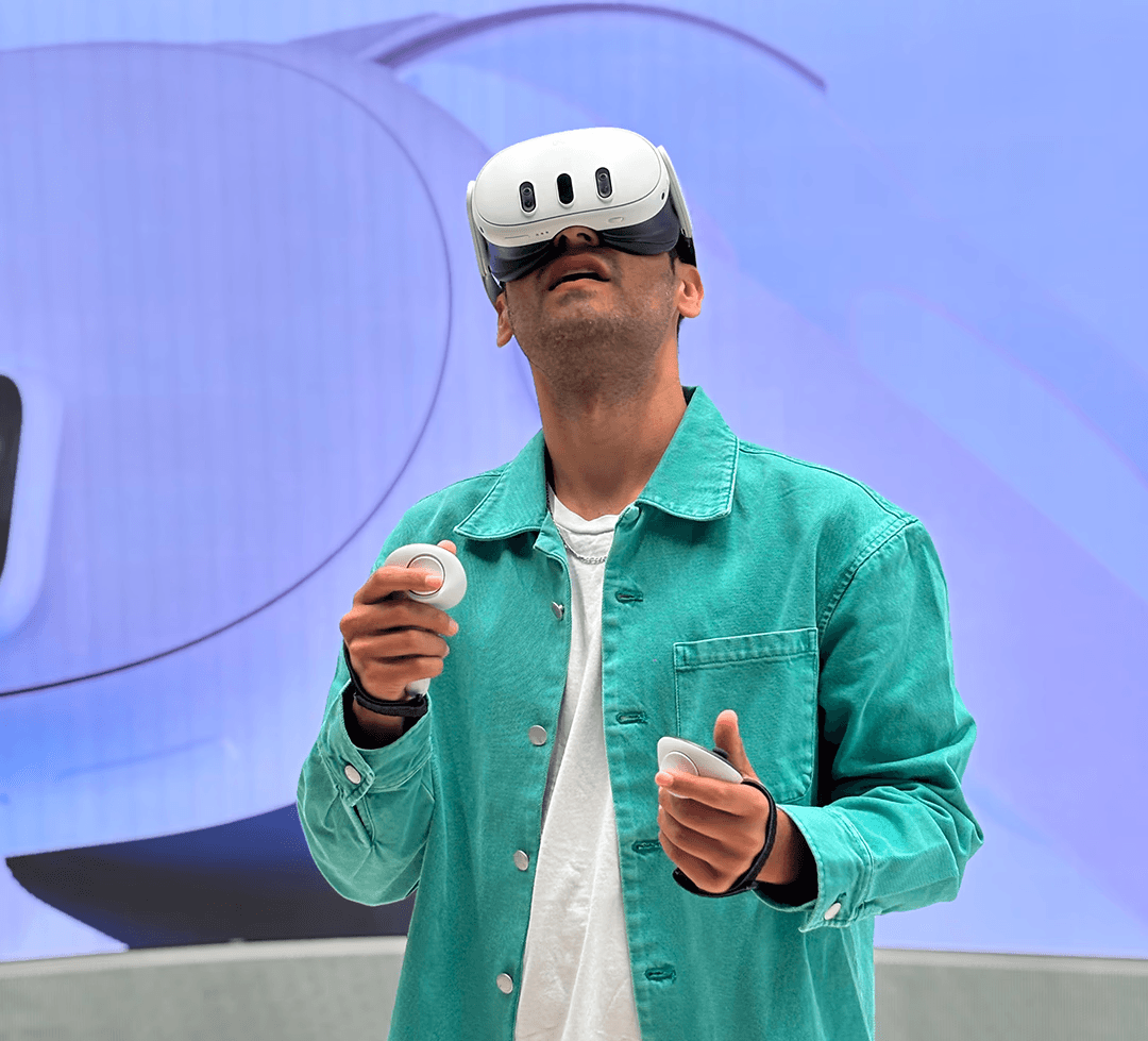 Woman with color palette