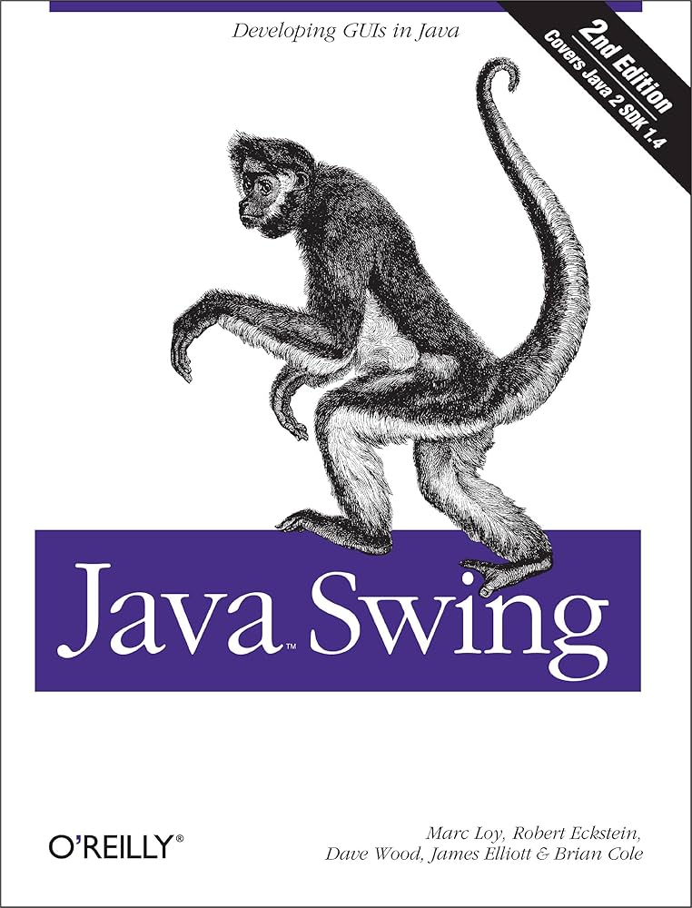 An image of the Java Swing logo, depicting a monkey over the words "Java Swing".
