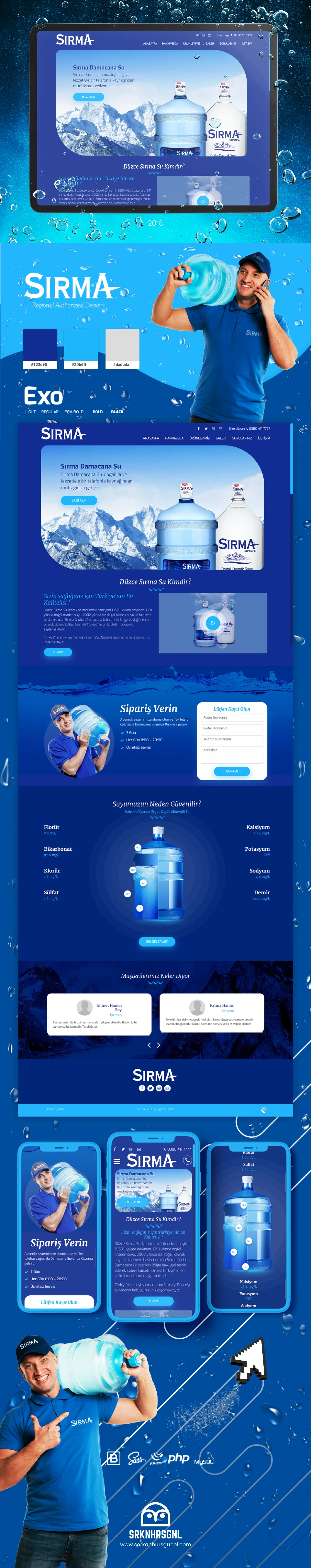 Sırma Natural Water Website Design