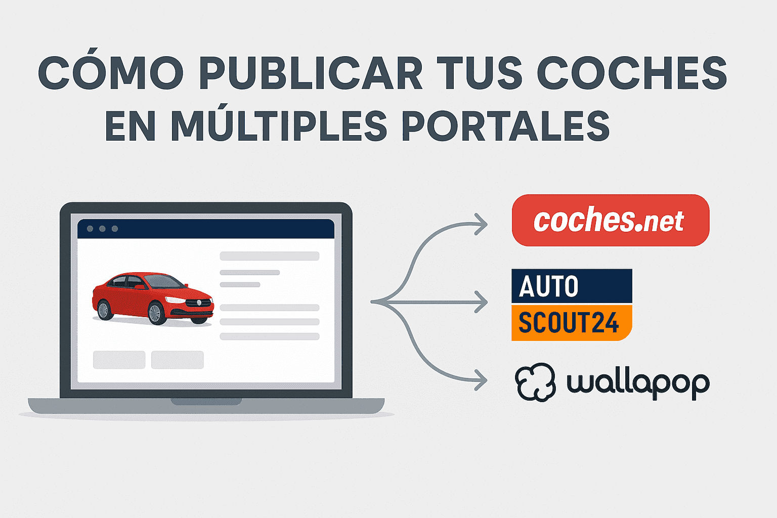 Publish cars on multiple portals: coches.net, AutoScout24, Wallapop